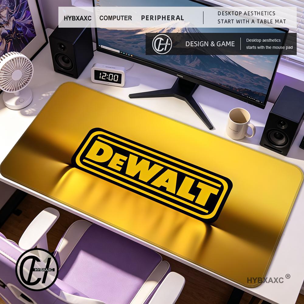Laptop Accessories Logo - HYBXAXC D-DeWalt クールロゴマウスパッドゴムマットラップトップマウスパッドノートブックゲーマーコンピュータテーブルゲームアクセサリー