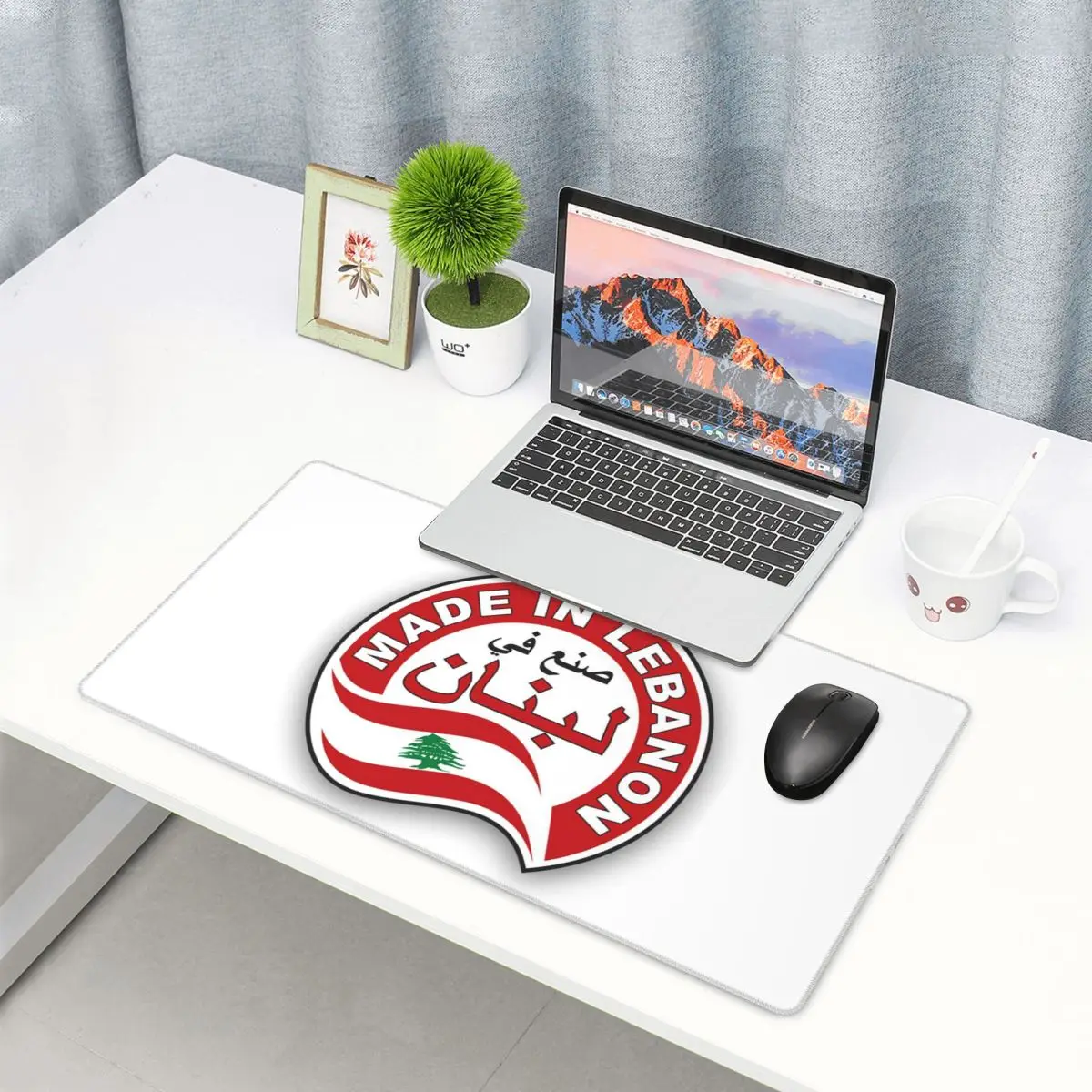 Laptop Accessories Lebanon - 大型マウスパッドレバノン水彩レバノン国旗レバノン衣装ゲーマーPCラップトップマットキーボードアクセサリーデスクマット