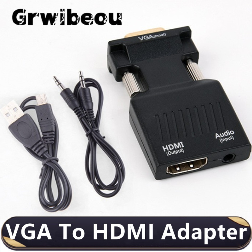 Hdmi Vga Adapter - 1080P VGA to HDMI コンバーター 3.5mm