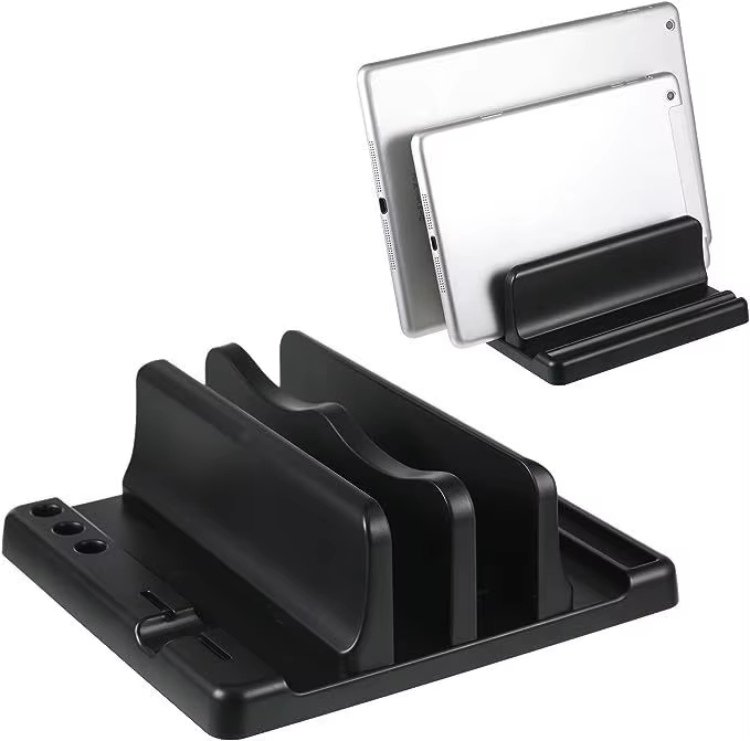 Laptop Accessories Computer - オフィス ABS ラップトップスタンド 垂直に置くとデスクスペースを節約 コンピューターアクセサリーを簡単に置くことができます 幅を伸ばすことができ、オフィスデスクに収納できます