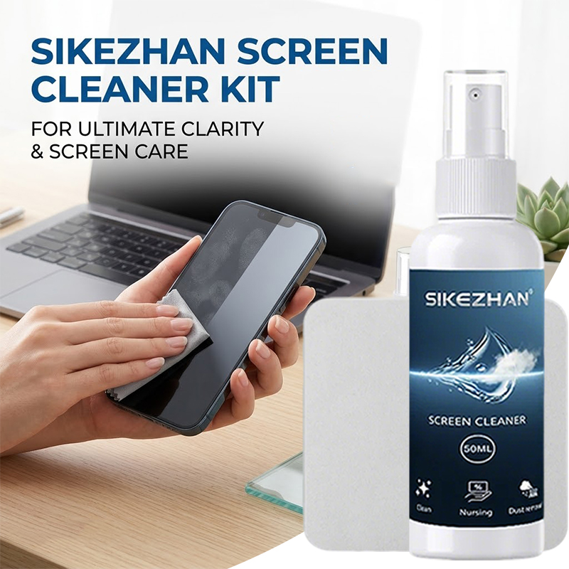 Screen Cleaning Kit - LCD LEDディスプレイとタッチスクリーン用の効果的なスクリーンクリーナーキット、拭き跡のない処方、クリーニングクロス付き、50ml SIKEZHAN