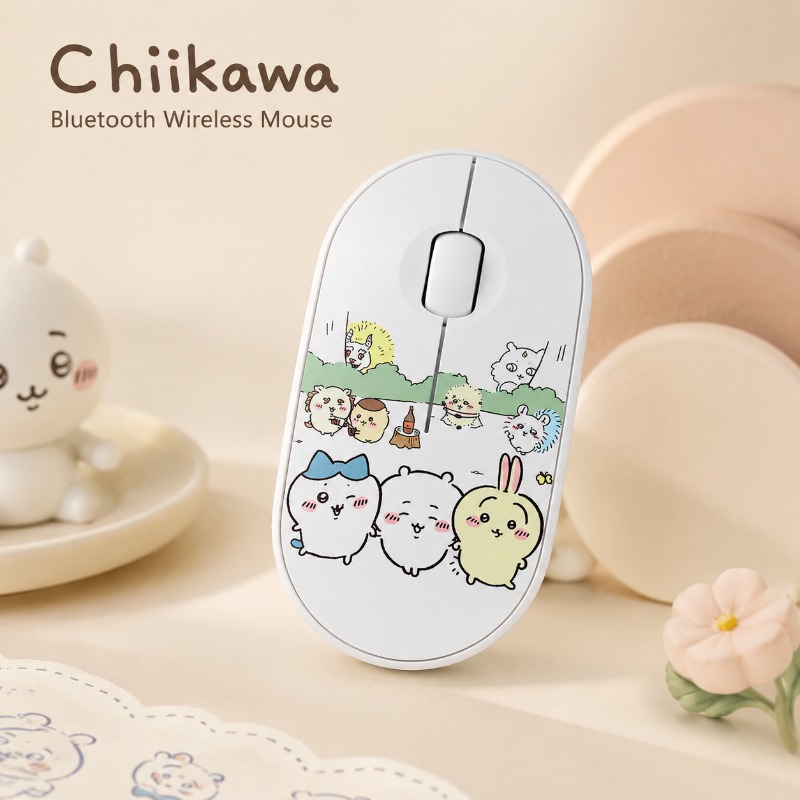 Laptop Accessories Mouse - かわいい Chiikawa Bluetooth ワイヤレスマウス デュアルモード サイレント