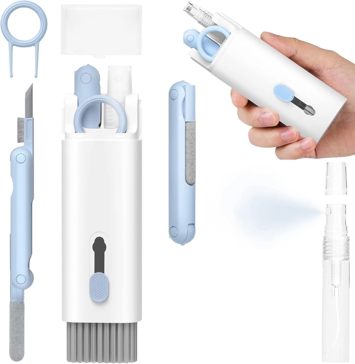 Screen Cleaning Kit - 多機能クリーニングキット ノートパソコンのキーボードクリーニングブラシ 携帯電話の画面クリーニング Bluetoothヘッドセットクリーニングペン
