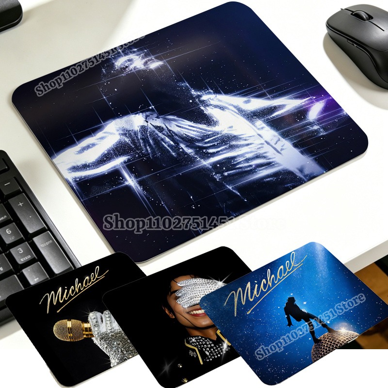 Laptop Accessories Mouse - ポップの王様マイケル・ジャクソンマウスパッド MJ プリントゲーミングマウスパッド女性男性ラップトップクッション滑り止めデスクパッドカジュアルホームギフト