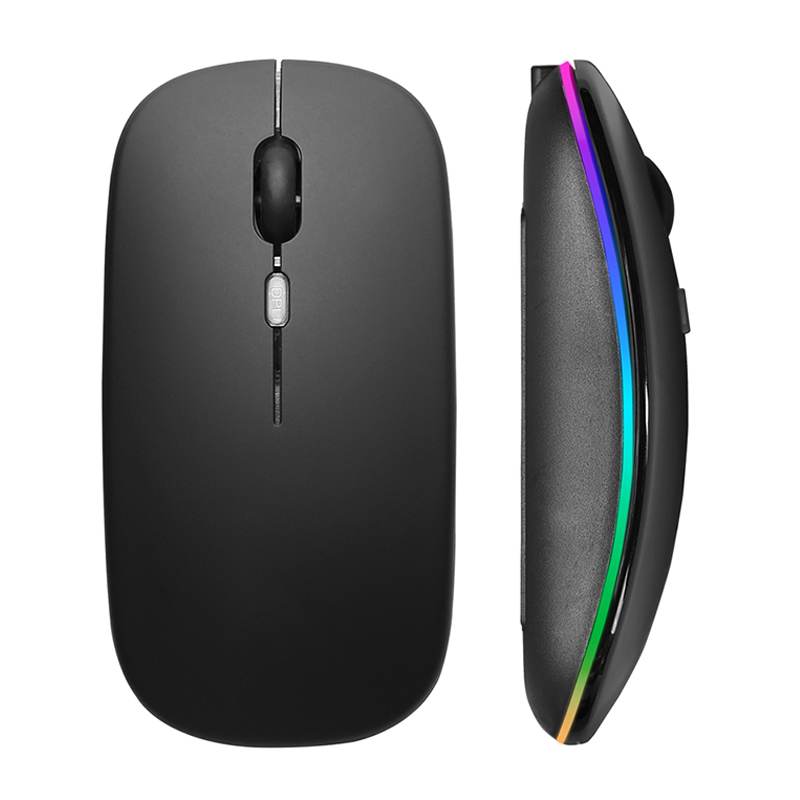 Laptop Accessories Mouse - ワイヤレスマウス RGB 充電式 USB 2.4GHz Bluetooth