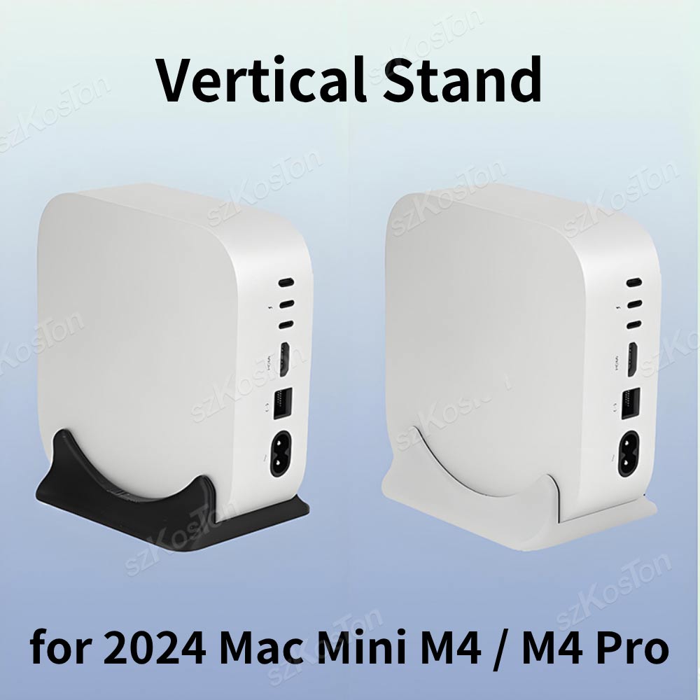 Laptop Accessories 3D Print - 垂直滑り止めスタンド,頑丈なスタンド,3D印刷アクセサリ,Mac Mini m4 pro,2024