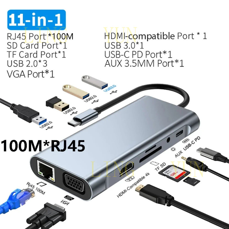 Hdmi Vga Adapter - Z 11 ポート USB C ハブ