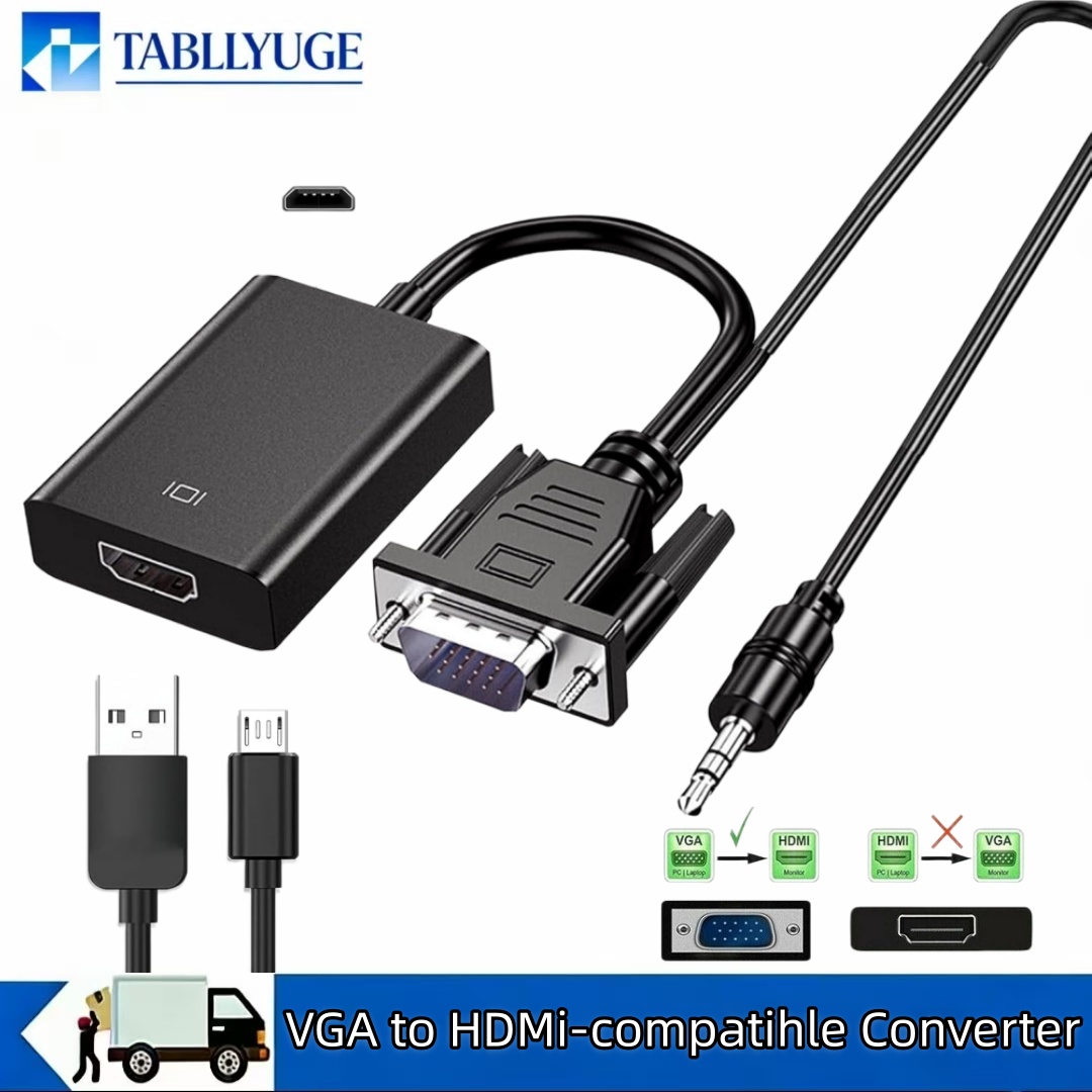 Hdmi Vga Adapter - VGA to HDMI 互換 1080P アダプター