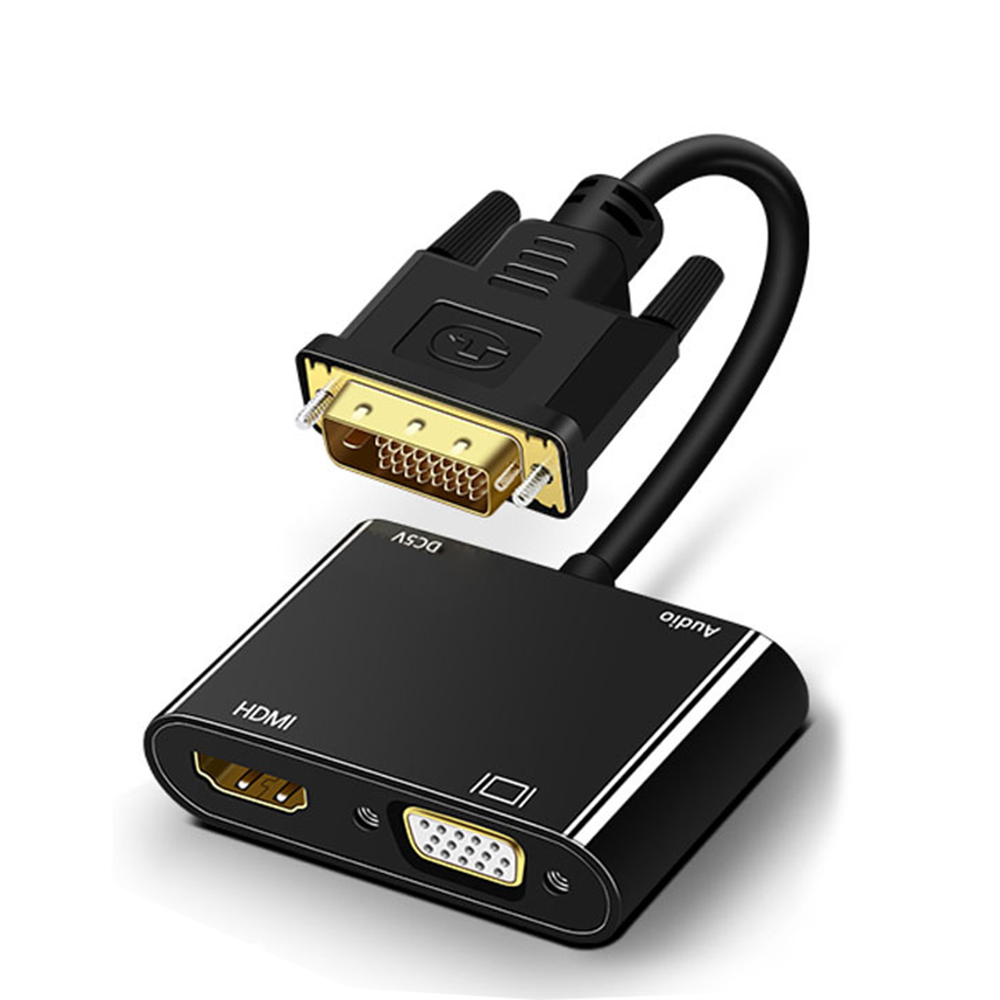 Hdmi Vga Adapter - Dviからvgaへのコンバーター,hdmiスプリッター,デュアルディスプレイ,PC用コンバーター,ラップトップ,モニター,プロジェクター,テレビ,1080p