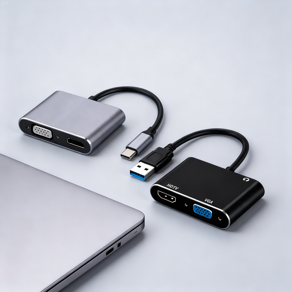 USB 3.0/TYPE-C to HDMI VGAアダプタ - Hdmi Vga Adapter のレビューと価格