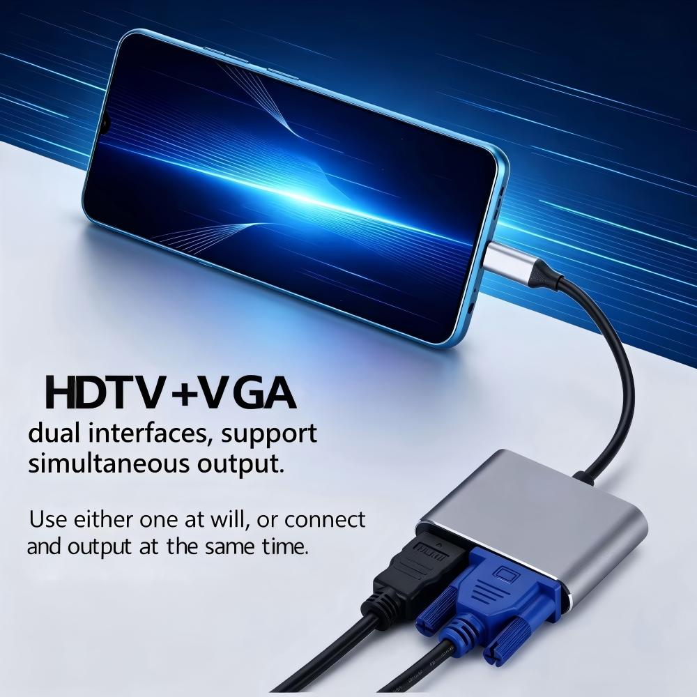 USB 3.0/TYPE-C to HDMI VGAアダプタ - Hdmi Vga Adapter のレビューと価格