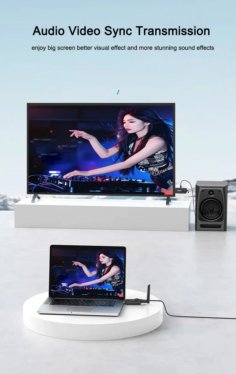 5G 200M ワイヤレス HDMI トランスミッターとレシ - Laptop Accessories Computer のレビューと価格