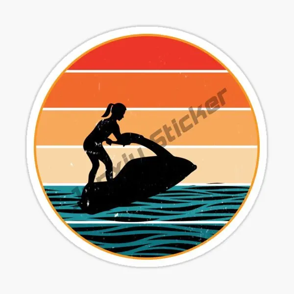 人格ロゴジェットスキーステッカー防水デカールカーアクセサリー - Laptop Accessories Logo のレビューと価格