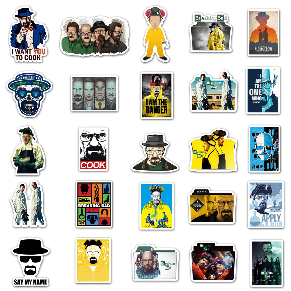 50 個テレビ番組ブレイキング・バッドステッカーラップトップ - Laptop Accessories Cool のレビューと価格