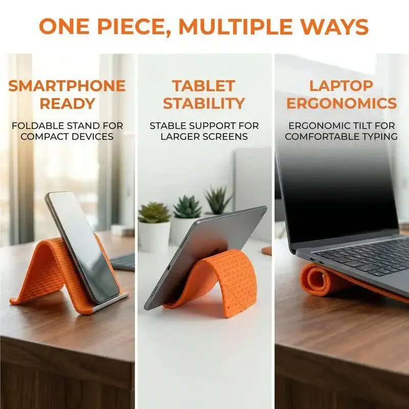 シリコーン折りたたみ式電話スタンドタブレットラップトップDI - Laptop Accessories Display のレビューと価格