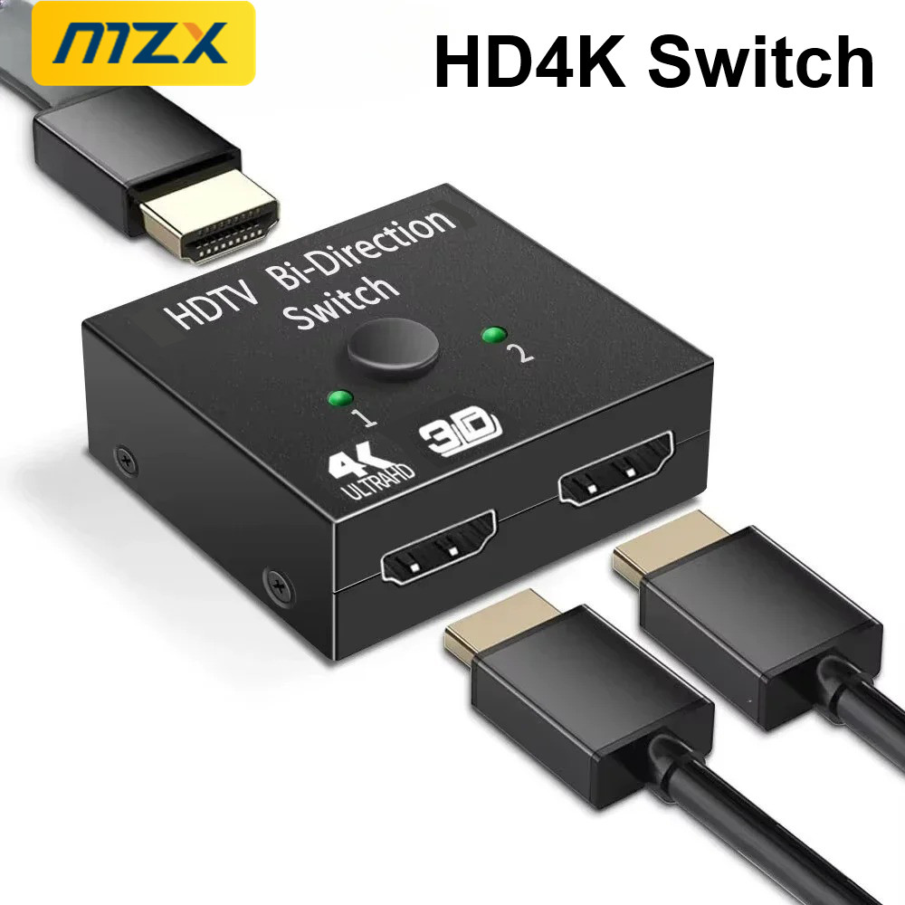 MZX 双方向 1x2 2x1 HDTV スイッチ 4K H - Laptop Accessories Display のレビューと価格