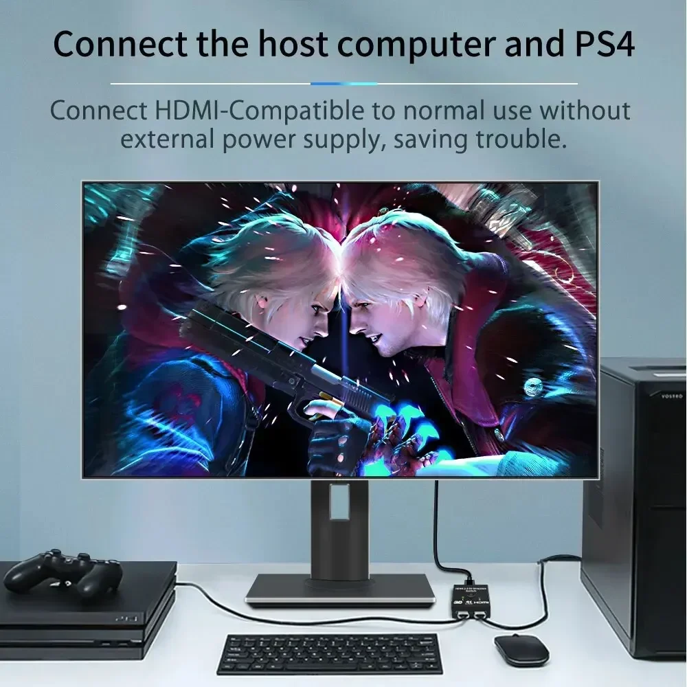 MZX 双方向 1x2 2x1 HDTV スイッチ 4K H - Laptop Accessories Display のレビューと価格