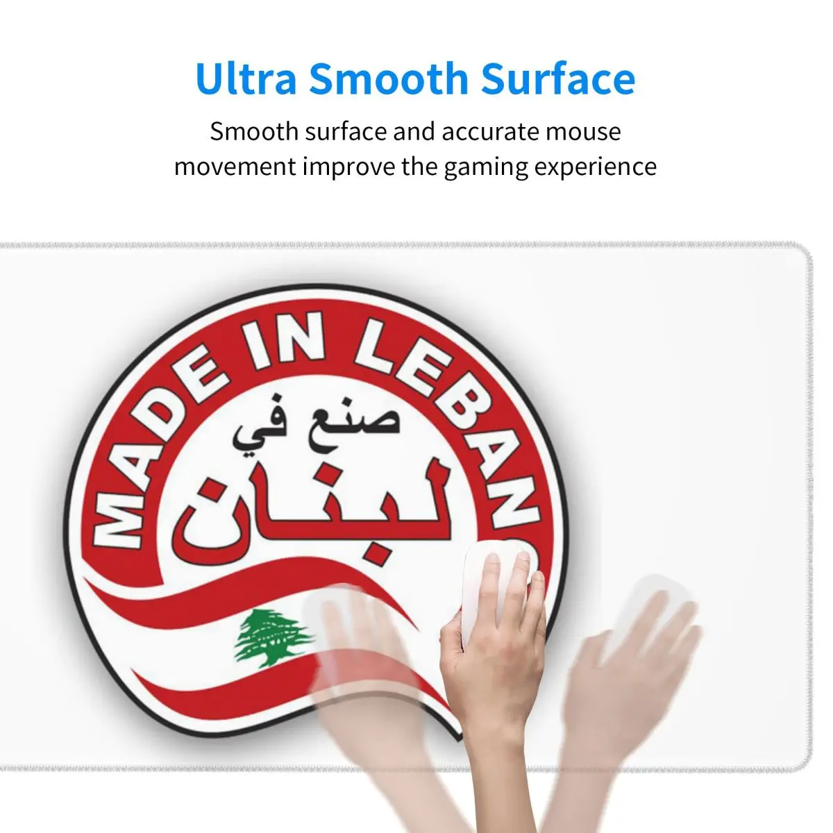 大型マウスパッドレバノン水彩レバノン国旗レバノン衣装ゲーマー - Laptop Accessories Lebanon のレビューと価格