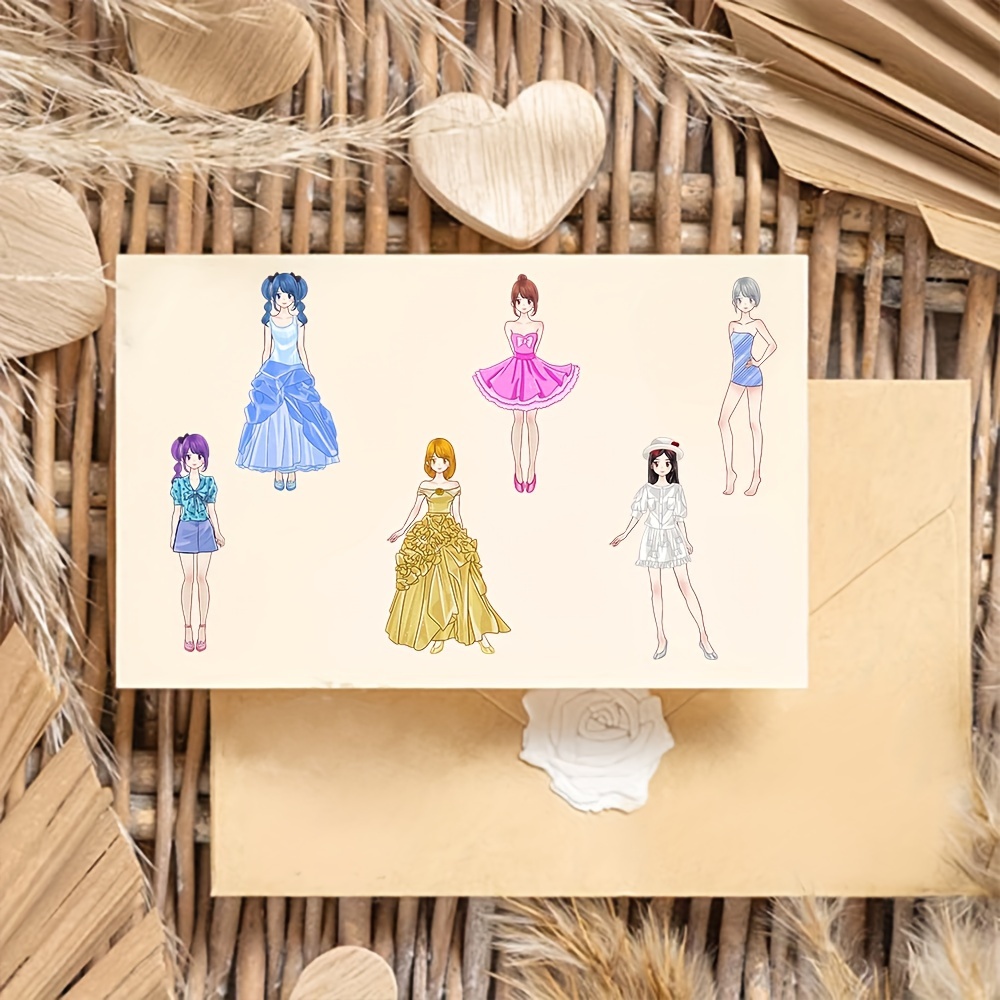 8 個プリンセスコスチュームコラージュ原宿文具美的漫画カフェ - Laptop Accessories Cool のレビューと価格