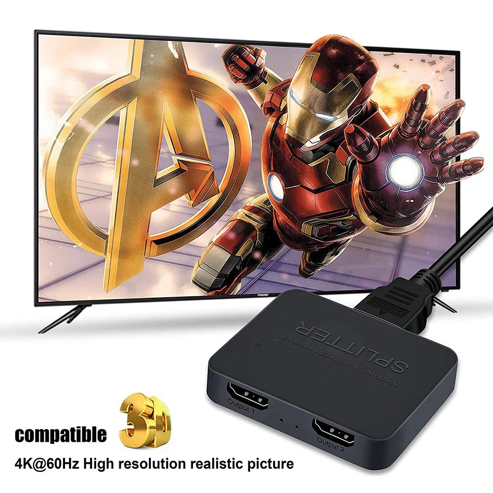 1-in-2-Out 4K スイッチ ビデオ HDMI 対応 - Laptop Accessories Display のレビューと価格