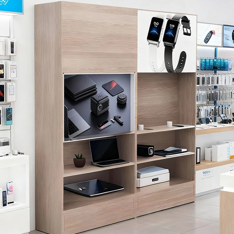 カスタムサイズの金属製衣料品陳列棚、ワイヤーシェルフ、ノート - Laptop Accessories Display のレビューと価格