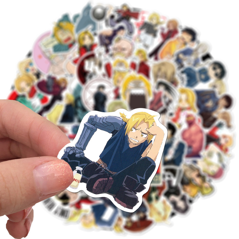 フルメタルアルケミストアニメステッカーパック、クールなエドワ - Laptop Accessories Cool のレビューと価格