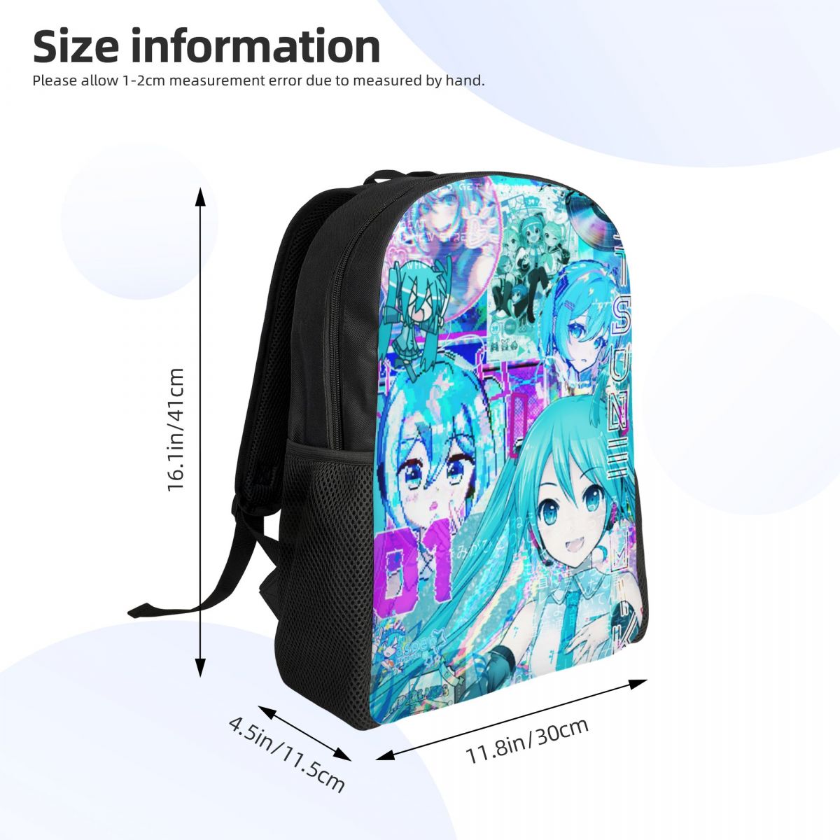 3D プリント H-Hatsuned M-Mikus バック - Laptop Accessories 3D Print のレビューと価格
