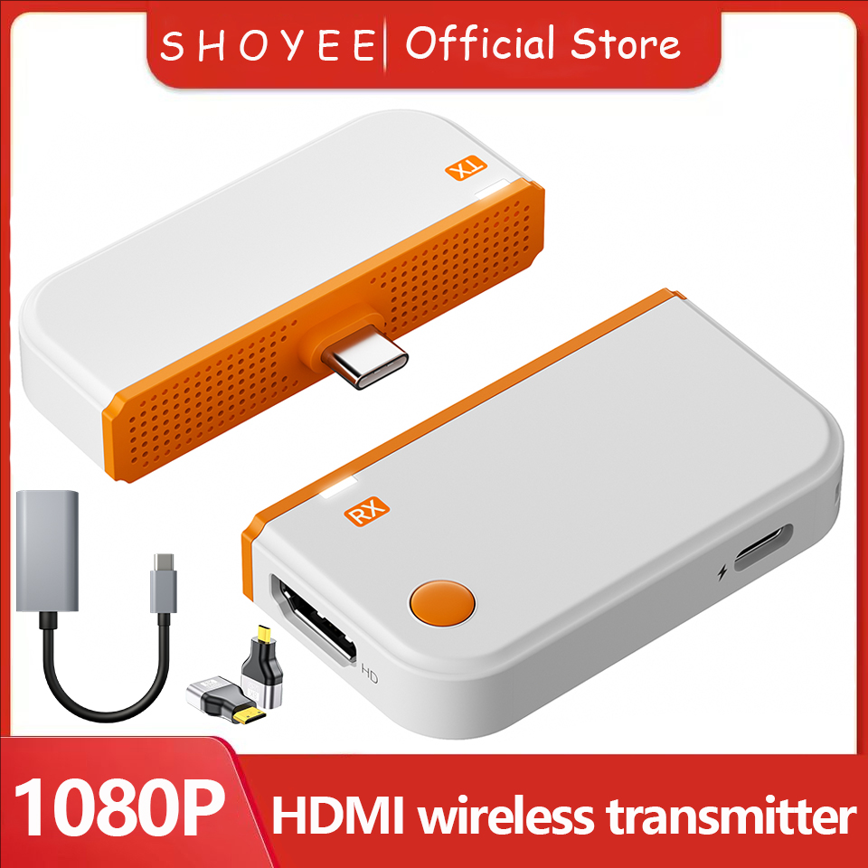 50M タイプ C HDMI 互換ワイヤレスビデオトランスミ - Laptop Accessories Computer のレビューと価格