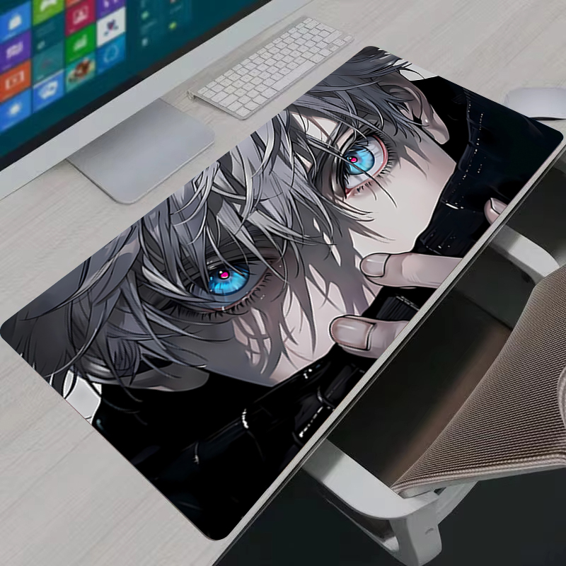 マウスパッドクールアニメ呪術廻戦五条悟大型ゲーミングマウスパ - Laptop Accessories Mouse のレビューと価格