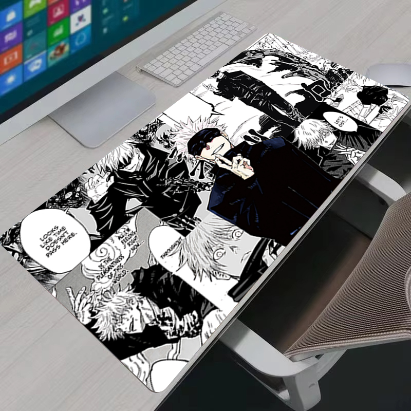 マウスパッドクールアニメ呪術廻戦五条悟大型ゲーミングマウスパ - Laptop Accessories Mouse のレビューと価格