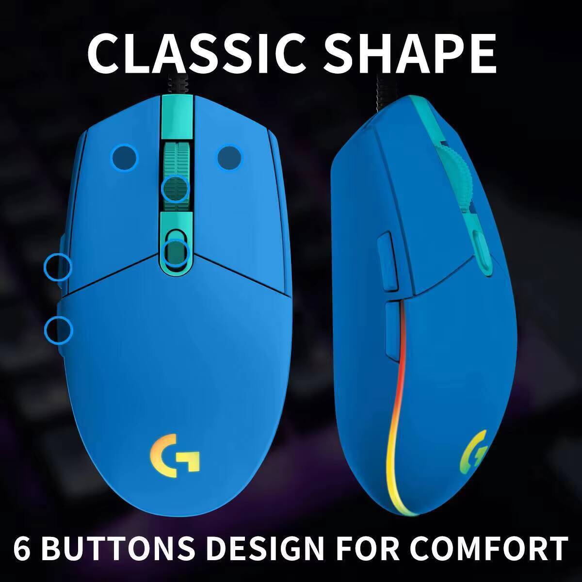 ロジクール G203 プロディジー 有線ゲーミングマウス 2 - Logitech Mouse G203 のレビューと価格