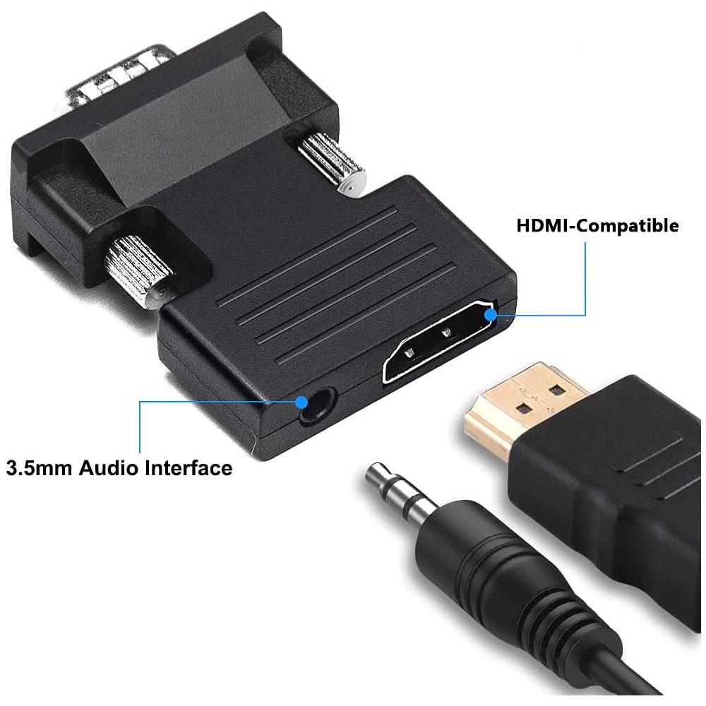 HDMI-vgaコンバーターアダプター,1080p vgaア - Hdmi Vga Adapter のレビューと価格