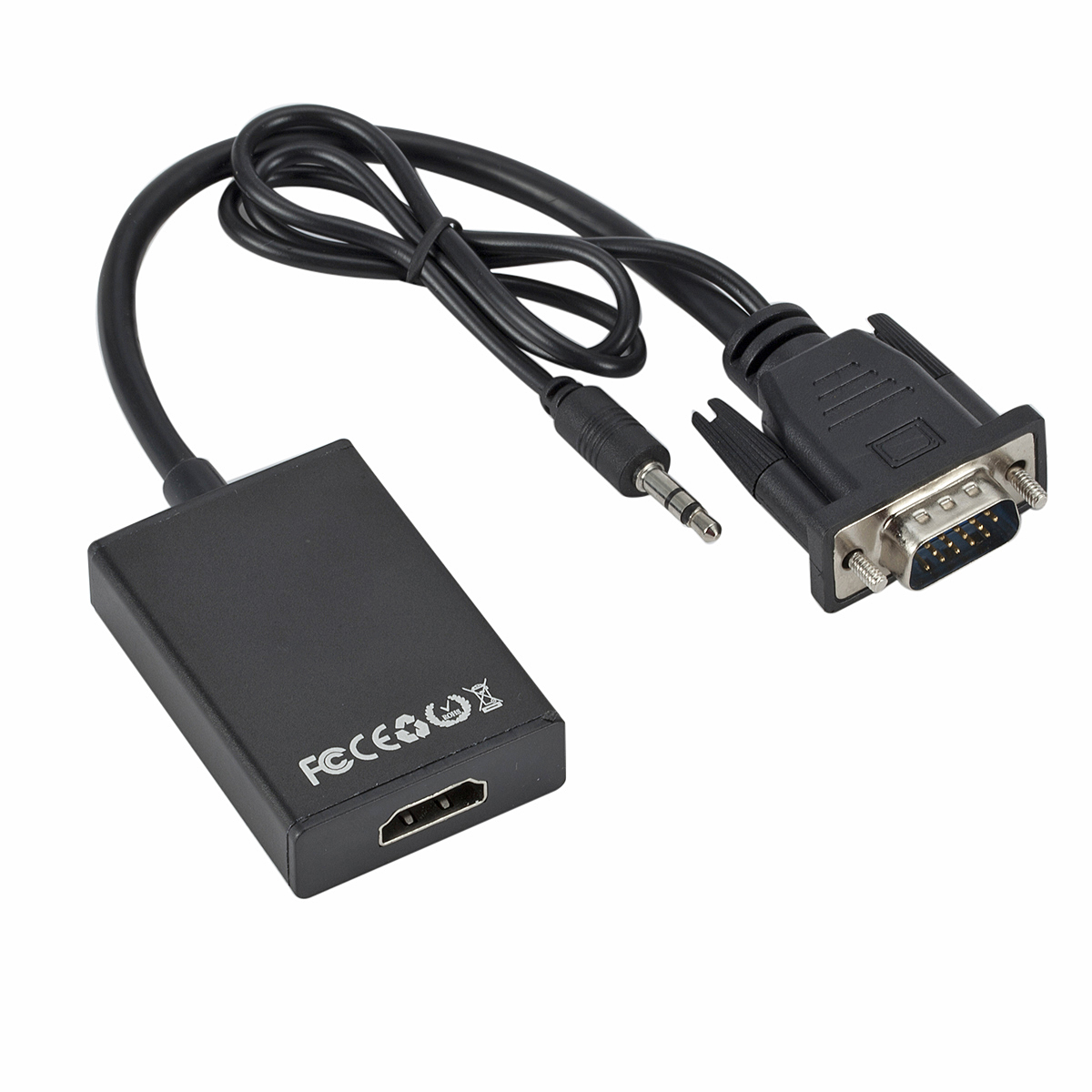 1080P HD VGA TO HD 3.5mm オーディオ - Hdmi Vga Adapter のレビューと価格