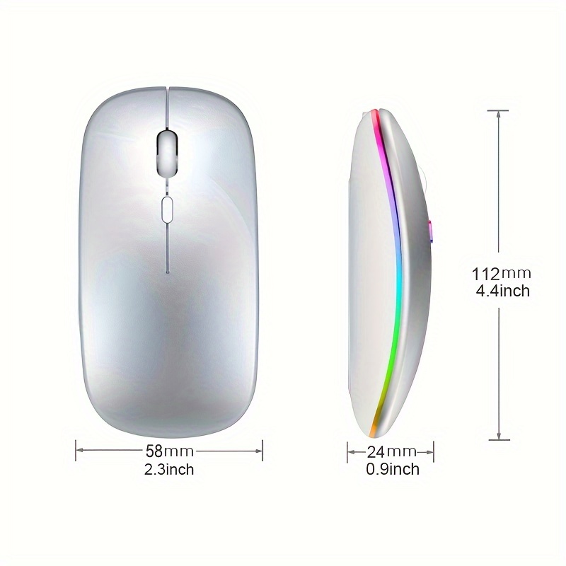 ワイヤレスマウス RGB 充電式 USB 2.4GHz Bl - Laptop Accessories Mouse のレビューと価格