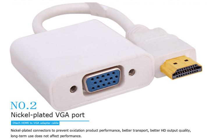 3個入り DTECH工場直販 HDCP1.3対応 プラグアン - Hdmi Vga Adapter のレビューと価格