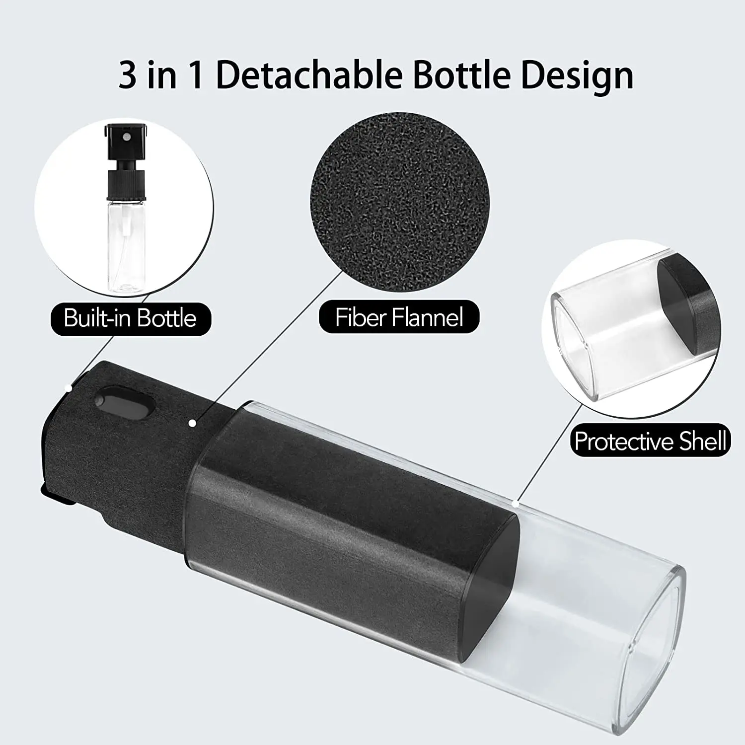 2 in 1 スクリーンクリーナースプレーボトル コンピュー - Screen Cleaning Kit のレビューと価格