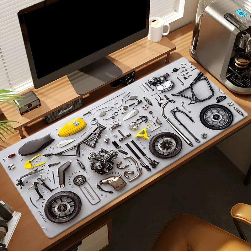 分解図 ゴム製マウスパッド マウスパッド XXL ゲームアク - Laptop Accessories Mouse のレビューと価格