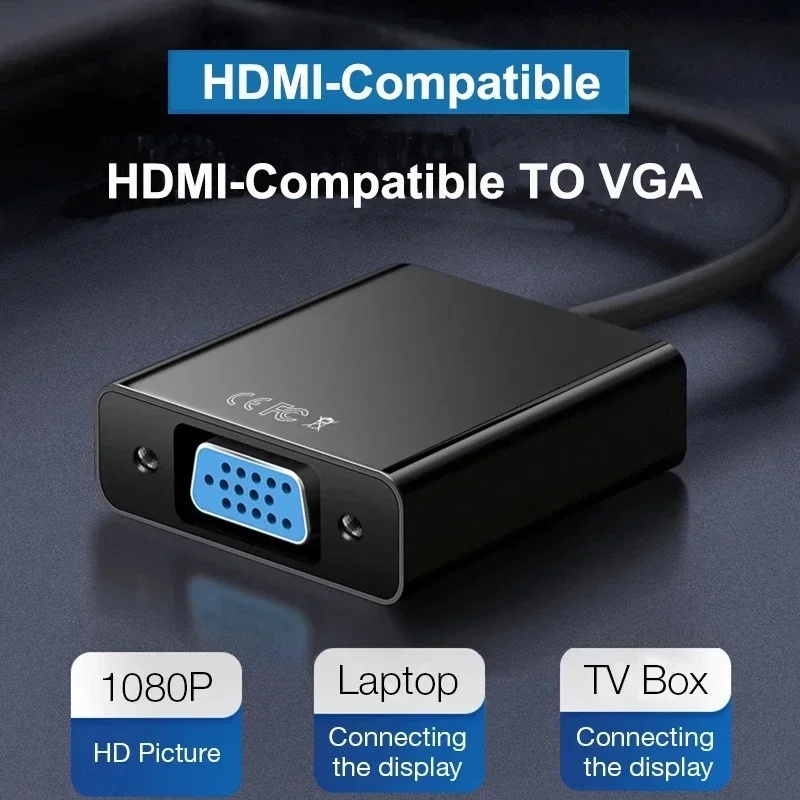 HD 1080P HDMI - VGA変換ケーブル（音声電源 - Hdmi Vga Adapter のレビューと価格