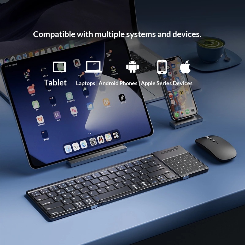 Mengzu 三つ折りワイヤレス Bluetooth キーボ - Laptop Accessories Mouse のレビューと価格