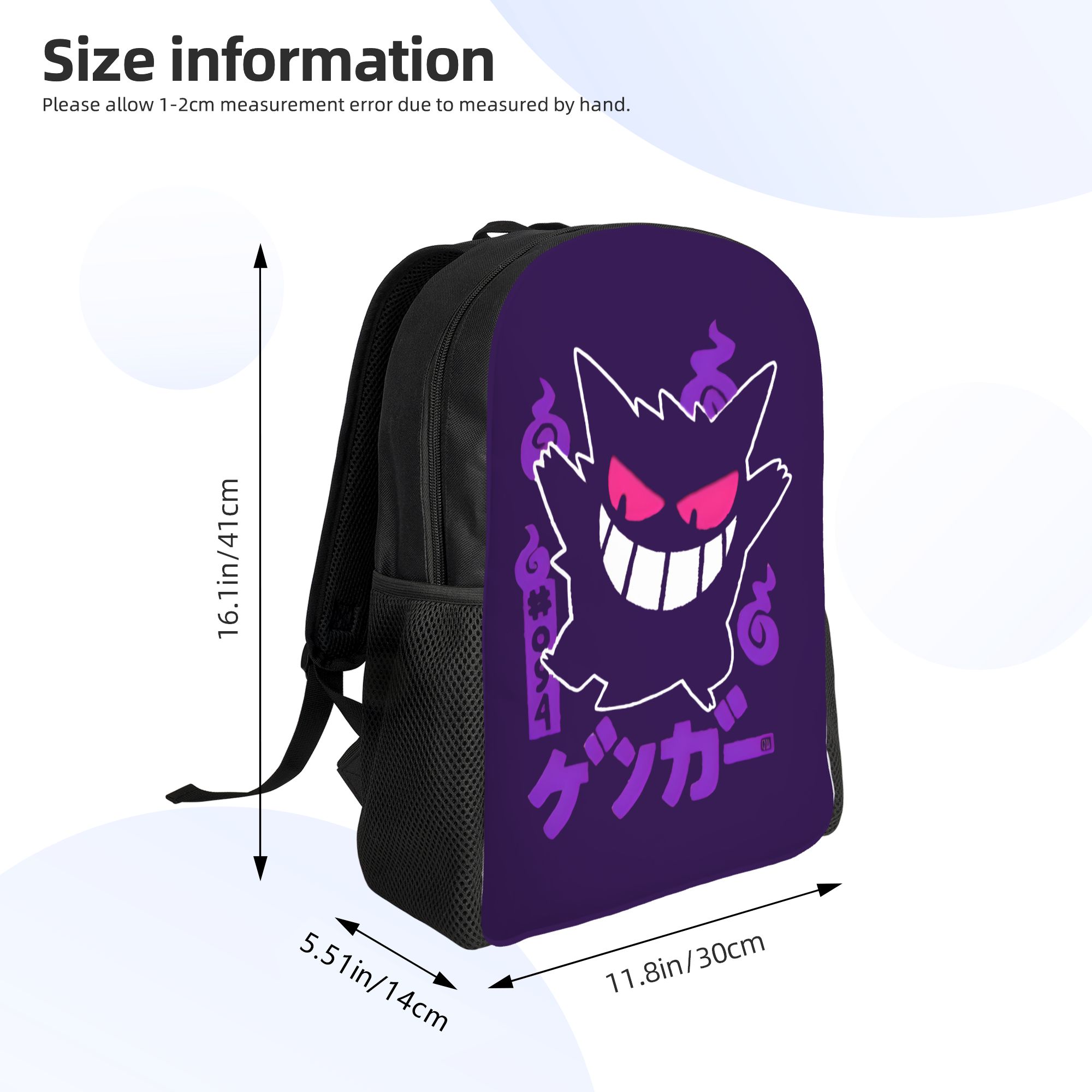 3Dプリント ポケモン ゲンガー バックパック 男の子 女の - Laptop Accessories 3D Print のレビューと価格
