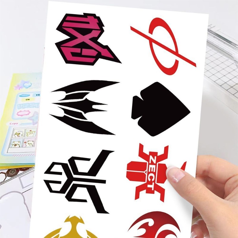 60 枚の仮面ライダーロゴステッカークリエイティブデカール防 - Laptop Accessories Logo のレビューと価格